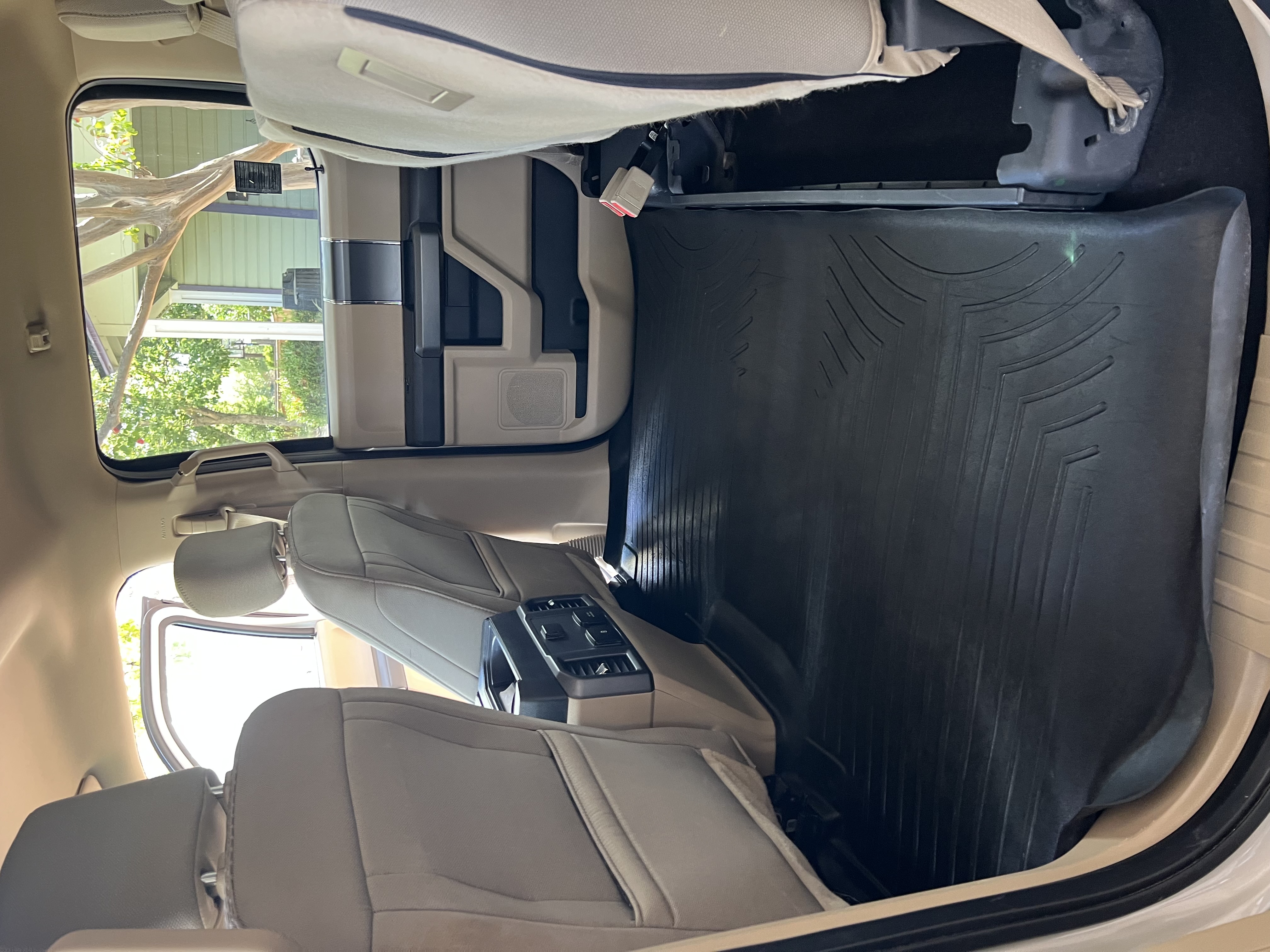 Ford F-150 back seat after detail