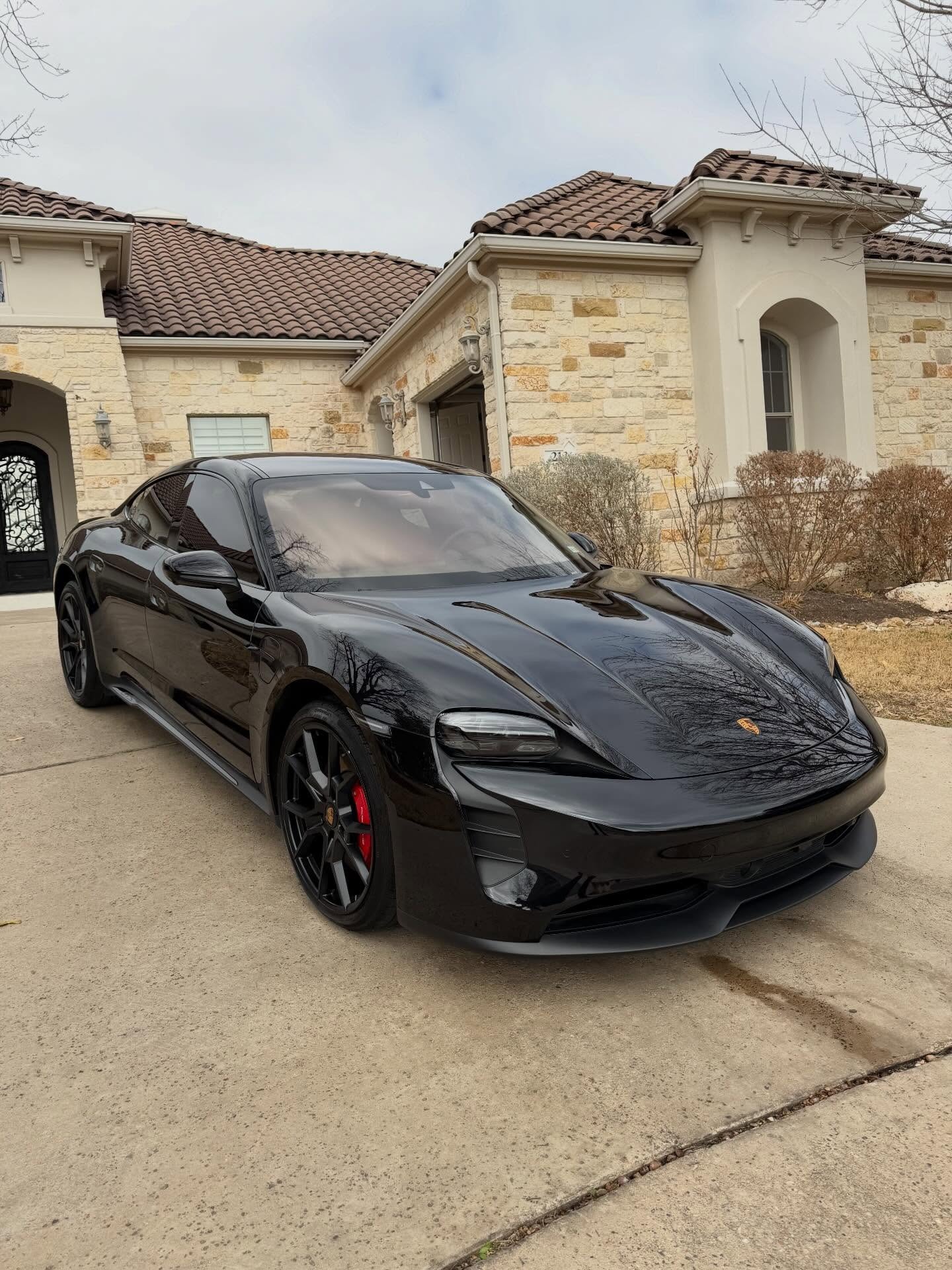 Porsche Taycan GTS exterior after detail